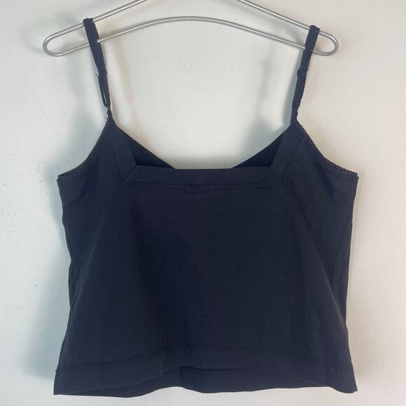 Free People Wear it Out Tank in Black with Flower Bow SIZE XL - Picture 6 of 6